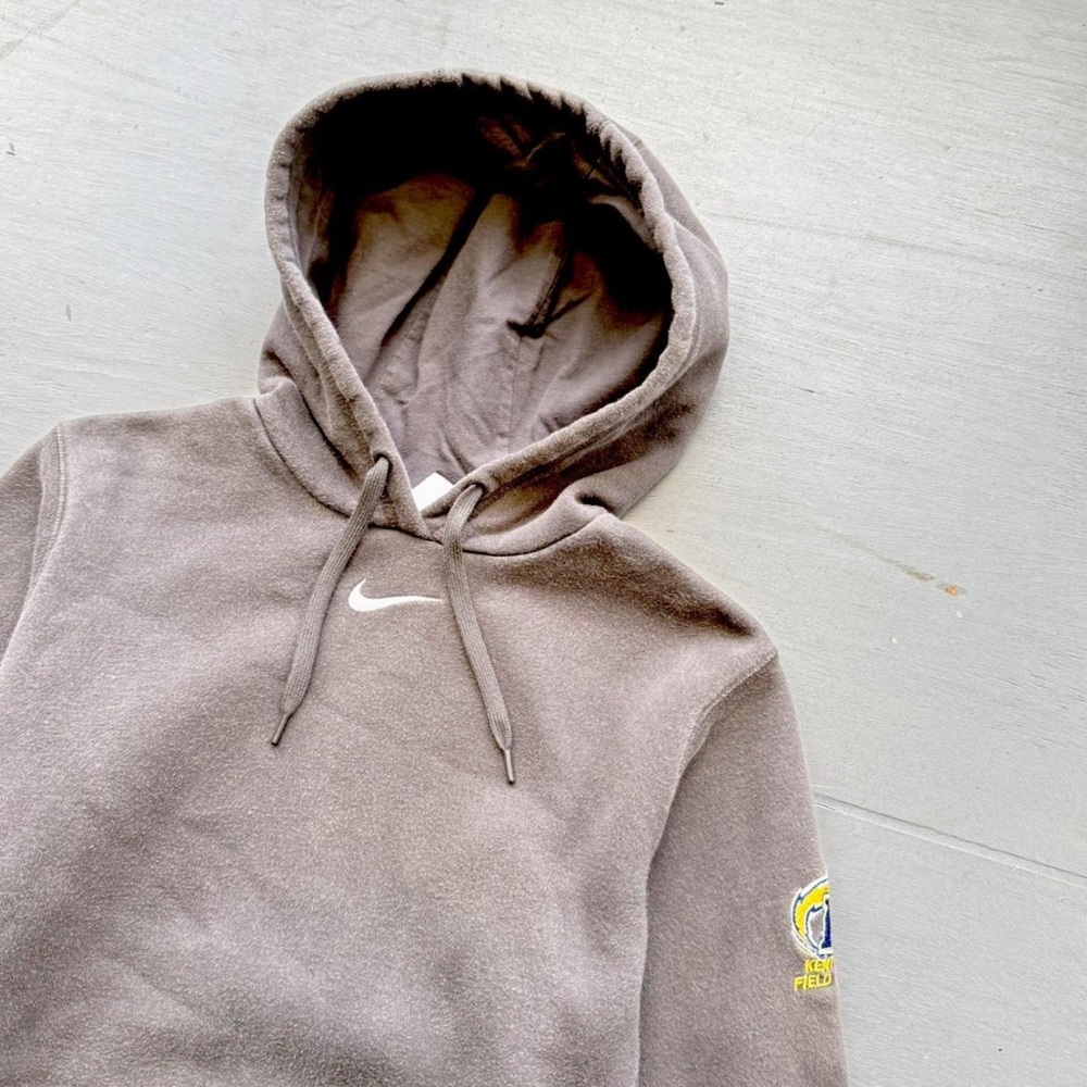 Nike Gray Hooded Sweater with Drawstring